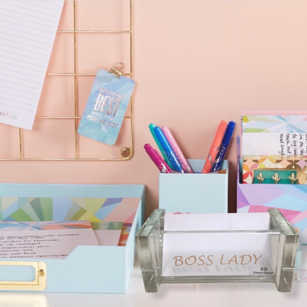 Simon Designs Crystal Business Card Holder